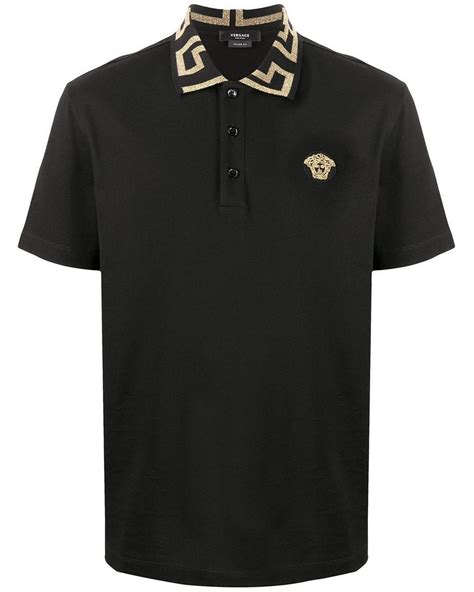 versace polo shirt men|versace long sleeves polo shirts.